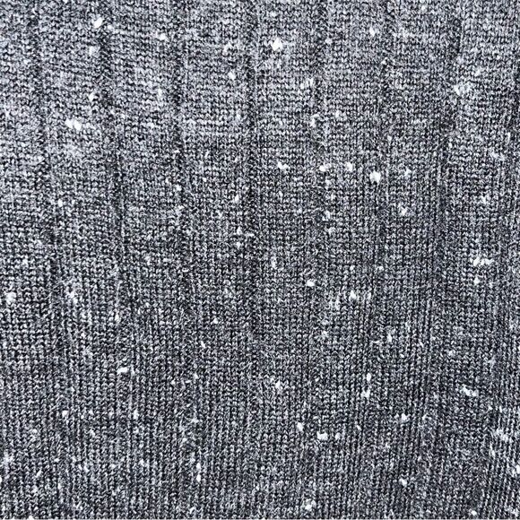 Women's Madewell Grey Wool Blend Henley Sweater - Picture 6 of 7